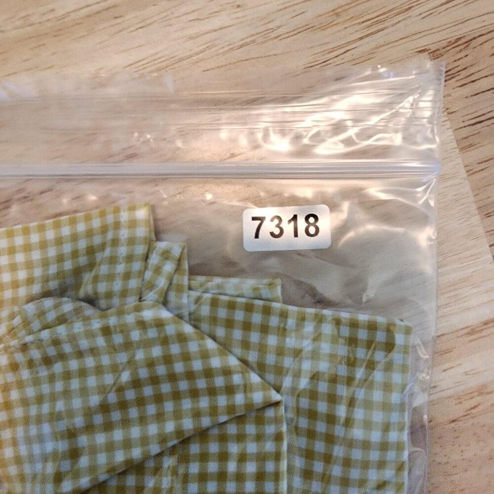 AriatTek Lightweight Long Roll Tab Sleeves Button Up Shirt Yellow Gingham Size L - Picture 13 of 13